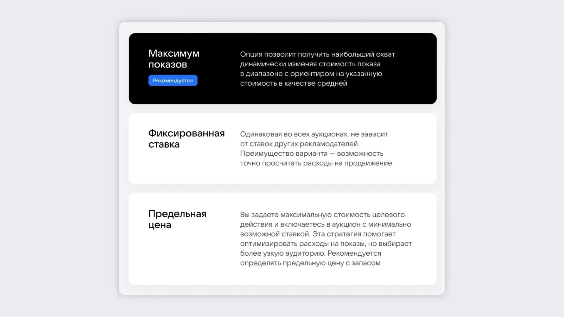Стратегии ставок в VK Рекламе